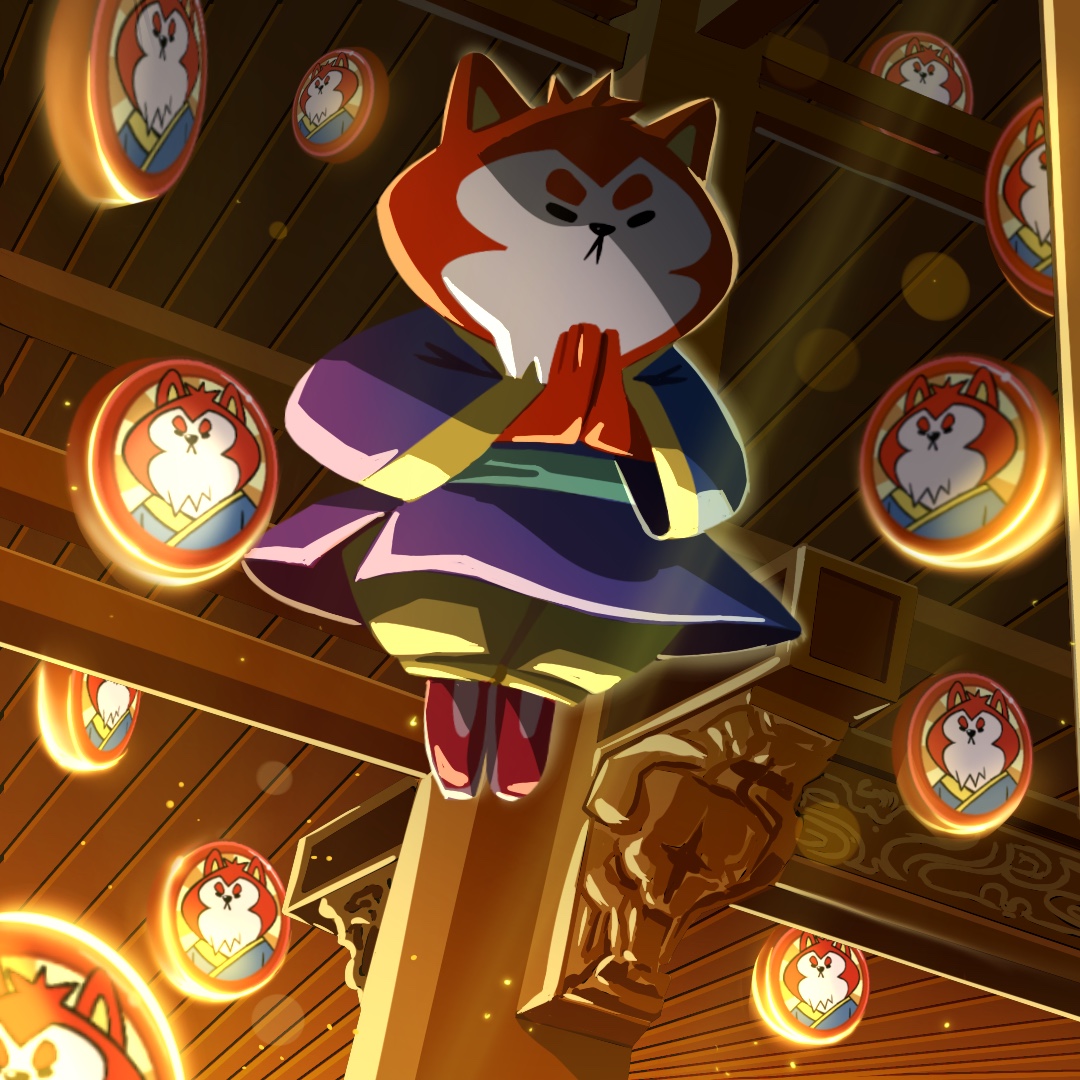 Zhao floating in meditation
